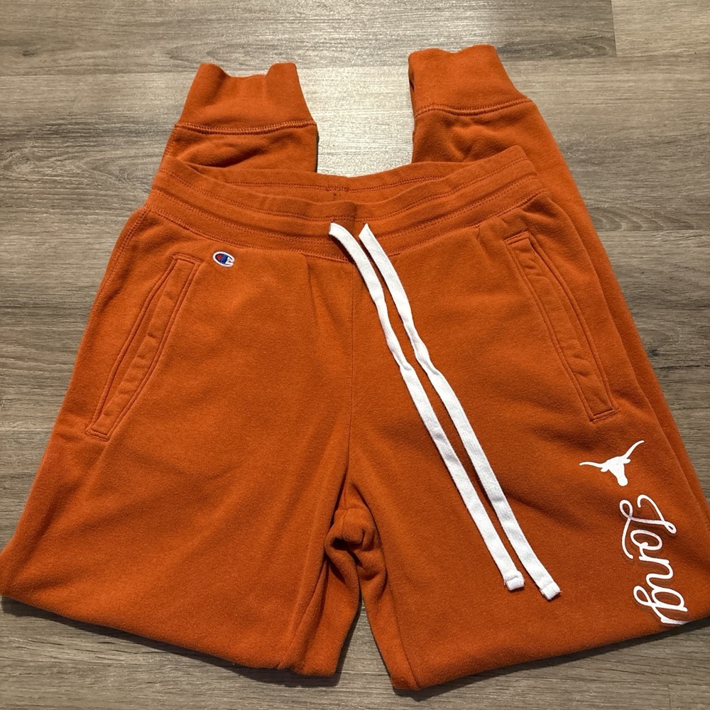 Champion Orange Joggers with White Accents